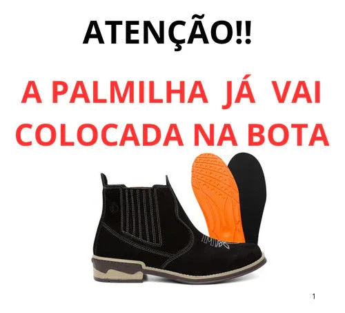 Bota Masculina Chelsea Botina Leve E Macia Palmilhas De Gel